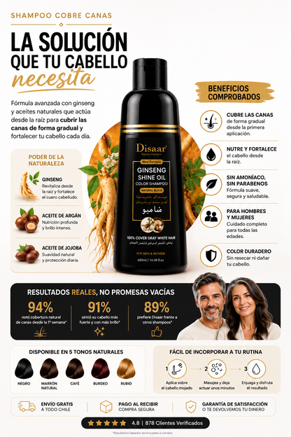 Shampoo Cubre Canas Disaar