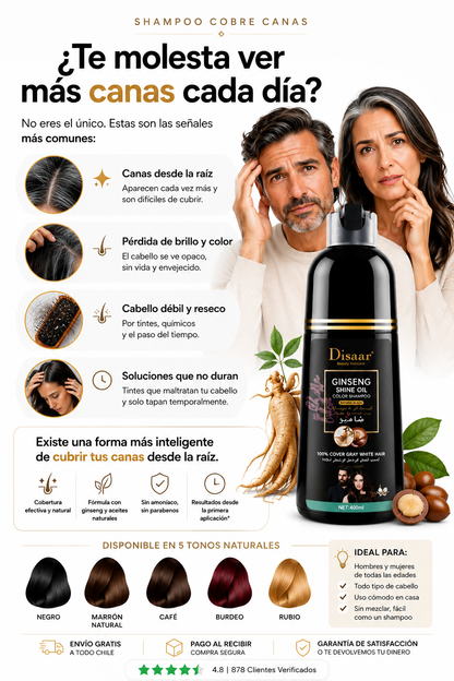 Shampoo Cubre Canas Disaar